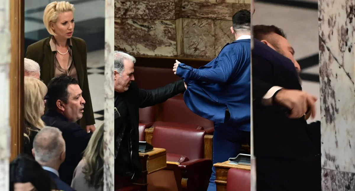 Ξυλοδαρμός στη Βουλή: Ανεξάρτητος βουλευτής των Σπαρτιατών επιτέθηκε σε βουλευτή της Ελ. Λύσης